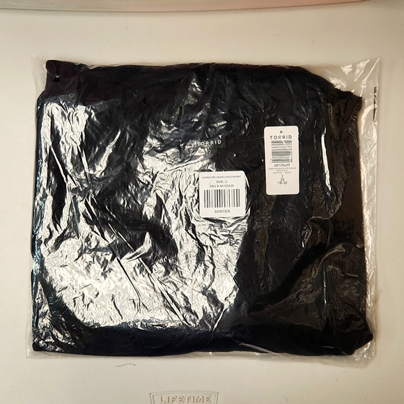 ❤️NWT VINTAGE TORRID DOLMAN SWEATSHIRT - TERRY BEACH COVER LIGHTWEIGHT PLUS SIZE - Picture 4 of 11